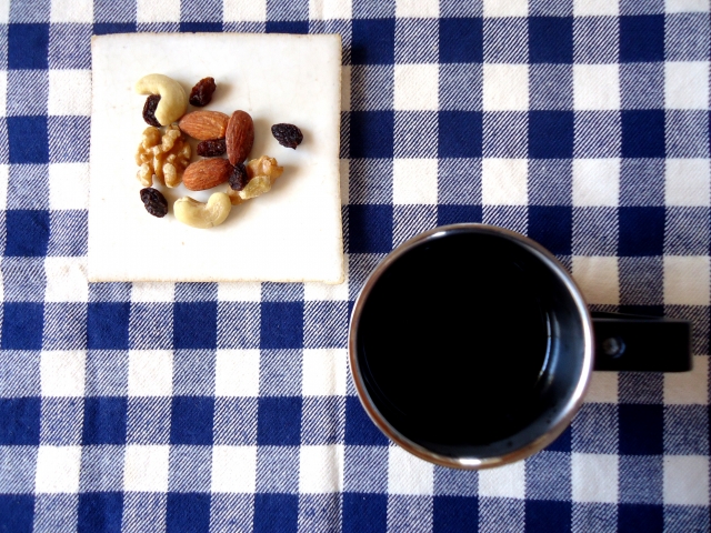 dry fruits and coffee